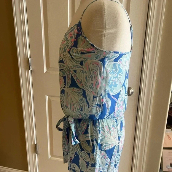Lilly Pulitzer Deanna Short set Size Small- pink and blue beach(Romper)-Vacation - Picture 5 of 7